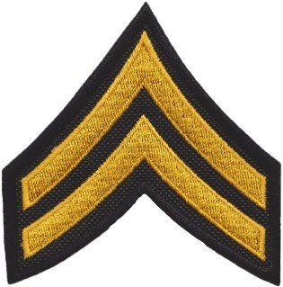 Nášivka hodnost US Corporal - desátník - barevná E-21
