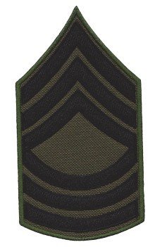 Nášivka hodnost US - Master Sergeant hlavní seržant bojová polní E-34
