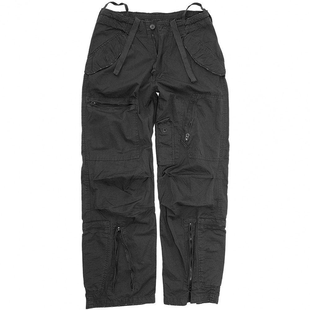 Kalhoty Pilot US černé předeprané Vyberte velikost: XS