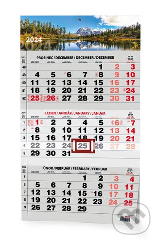 Tříměsíční kalendář 2024 - nástěnný kalendář - Baloušek