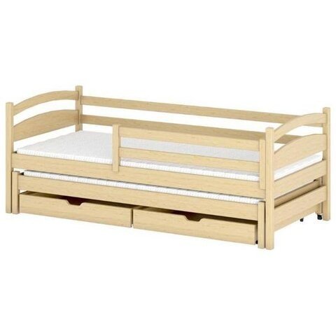 LANO Dětská postel s přistýlkou TAMARA 80x160, borovice 88x168 borovice