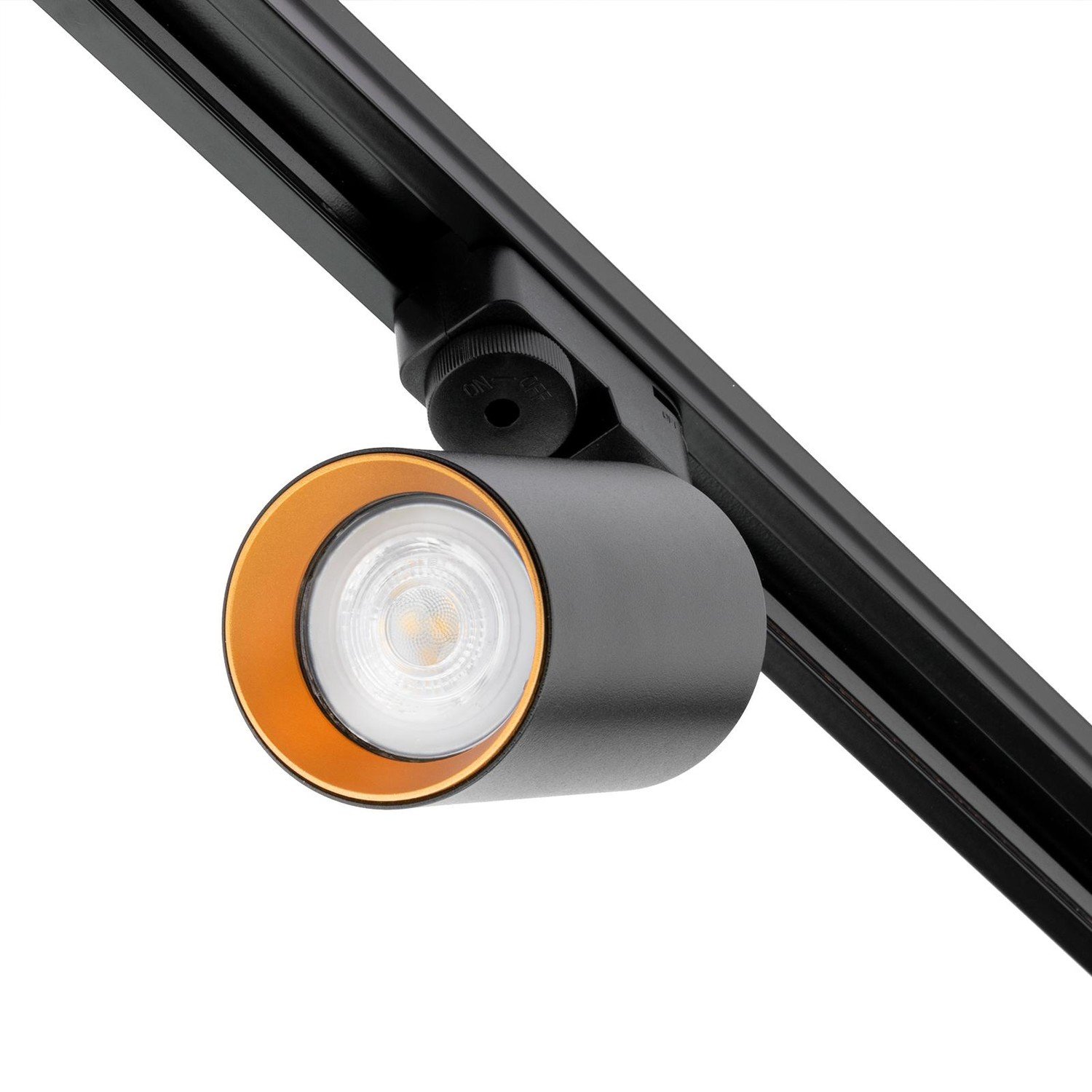 Lumiled Reflektor kolejnicový GU10 Černo Zlatý SAGI Svítidlo pro jednofázové kolejnice LUMSZY0014