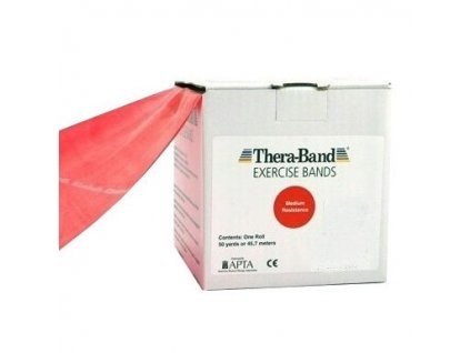 TheraBand Thera-Band Posilovací guma 45,5 m Provedení: střední zátěž, červená