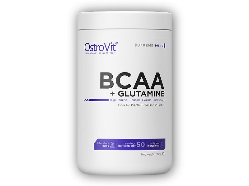 Ostrovit BCAA + glutamine 500g Varianta: natural
