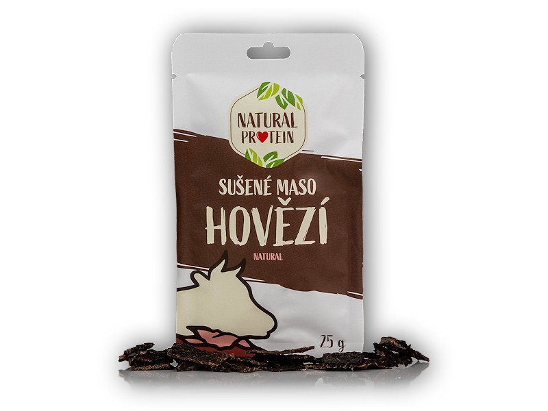 Natural Protein Sušené maso - hovězí natural 25g