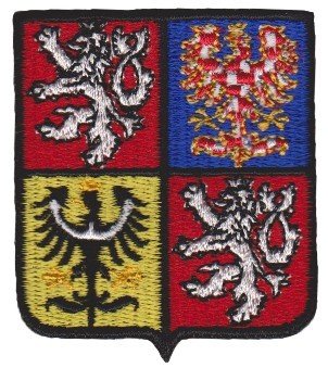Nášivka znak barevný Česká republika malý A-34