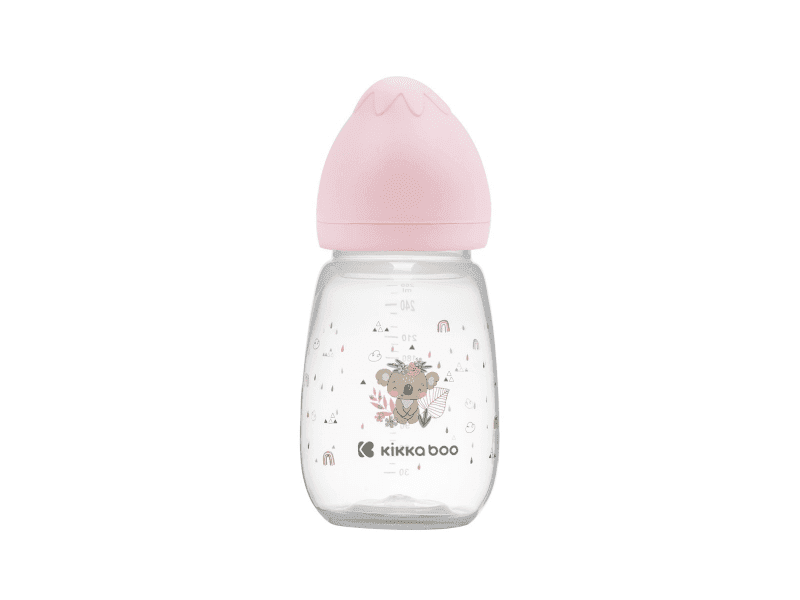 KikkaBoo Kojenecká láhev 260ml 3m+ Savanna Pink