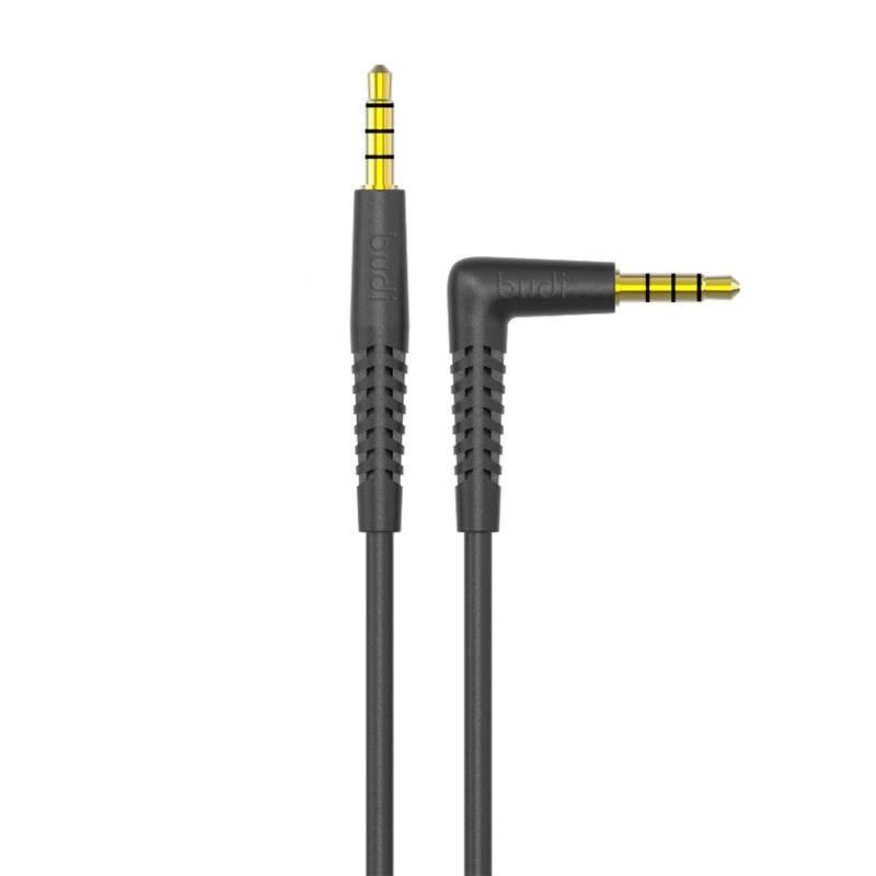 Budi AUX kabel 1,2 m (černý/bílý)