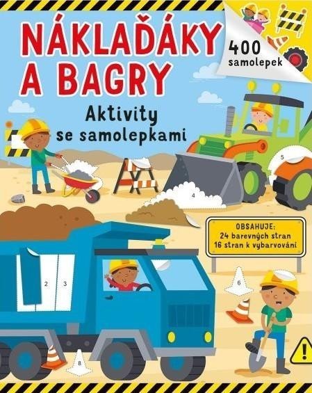 Náklaďáky a bagry - samolepková knížka