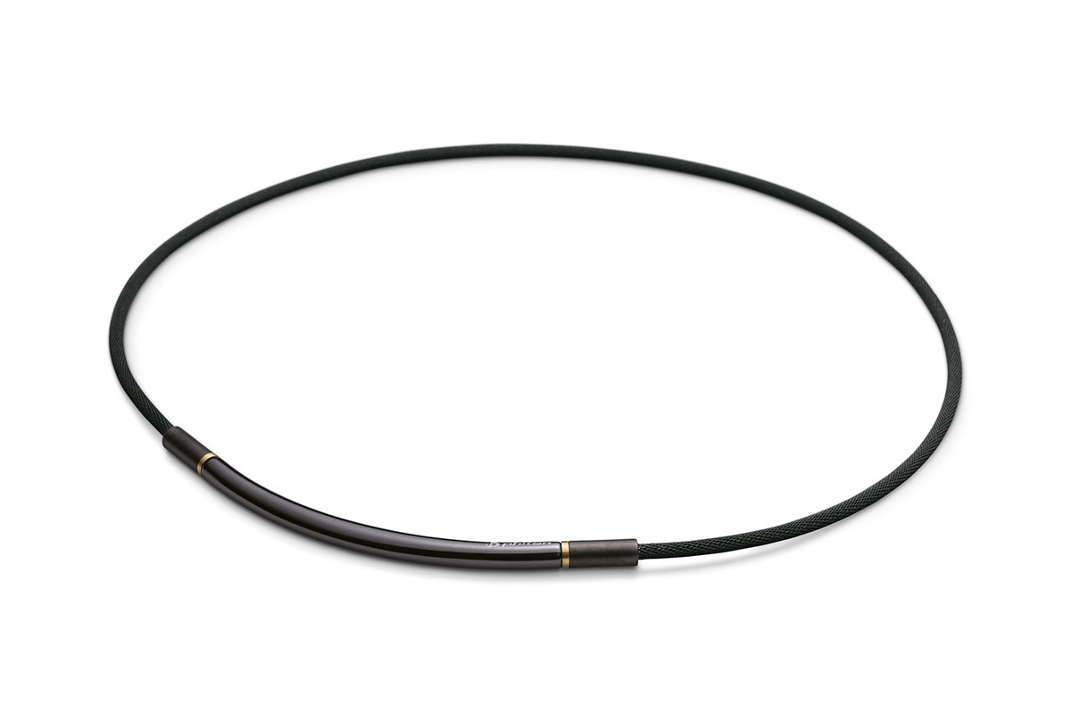 Náhrdelník Phiten Metax Round Barva: černo-zlatá, Velikost: 40 cm