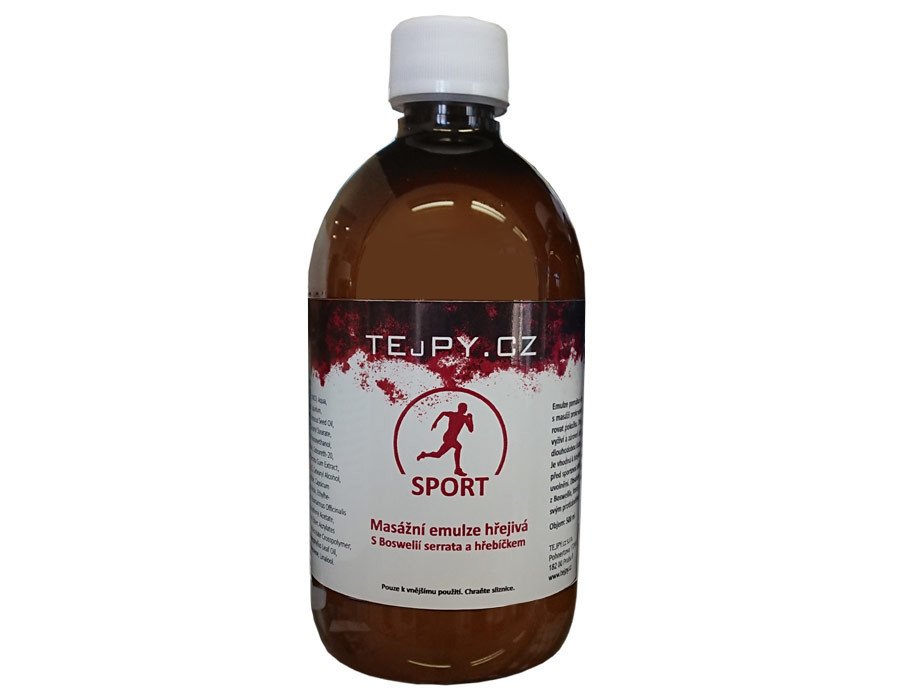 TEJPY.cz Masážní emulze Hřejivá Obsah: 500 ml