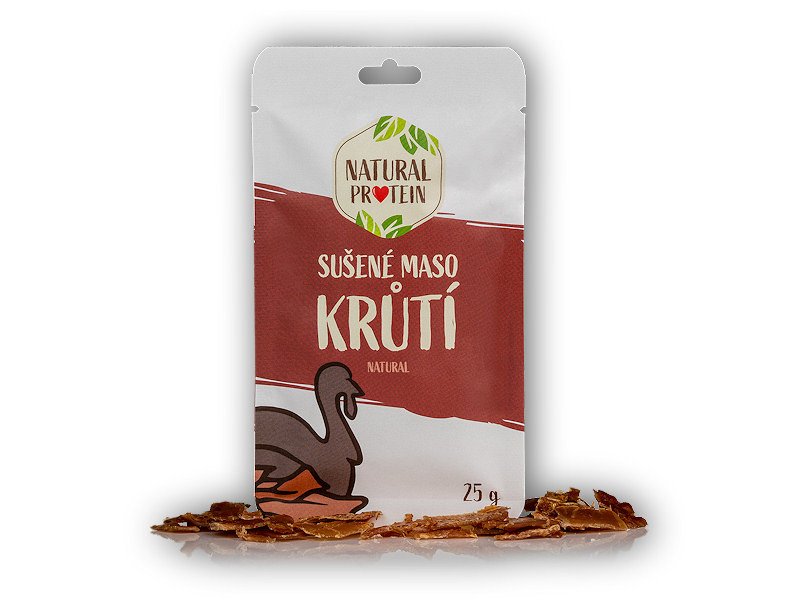 Natural Protein Sušené maso - krůtí natural 25g