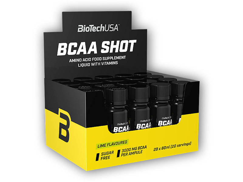 BioTech USA BCAA Shot 20 x 60ml Varianta: limetka