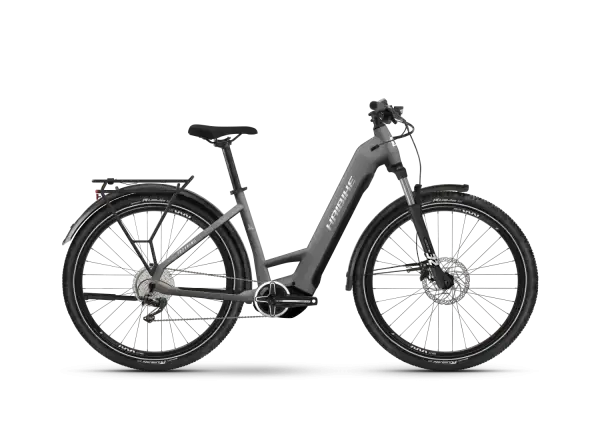 Haibike Trekking 4 Dark Silver/Pearl nízkonástupové trekingové elektrokolo vel. M