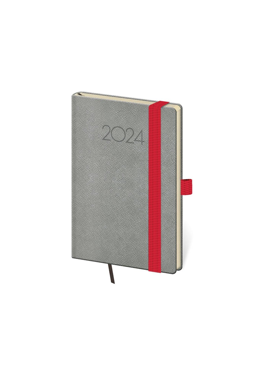 Týdenní kapesní diář 2023 New Praga tmavě šedý