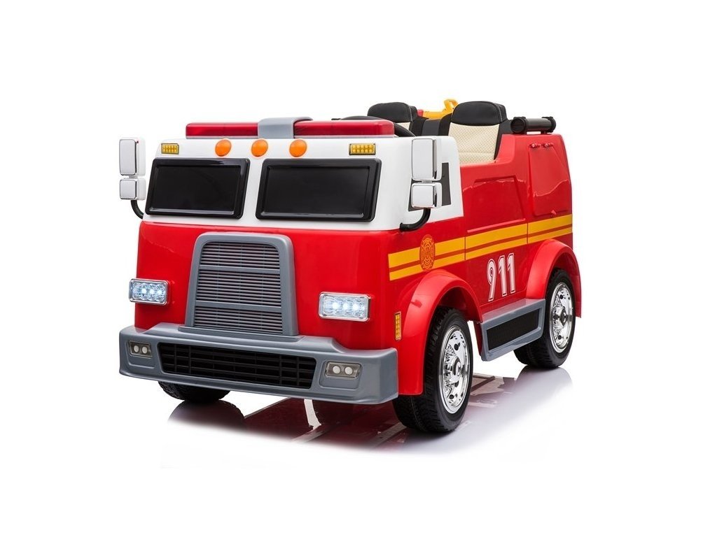 mamido Elektrické požární auto červené