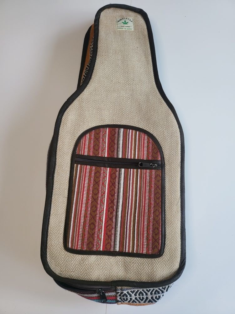 Konopná taška na ukulele - barevná