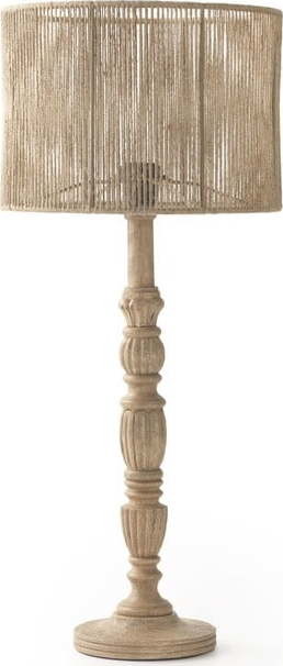 Bílá/přírodní stolní lampa (výška 68 cm) – Geese