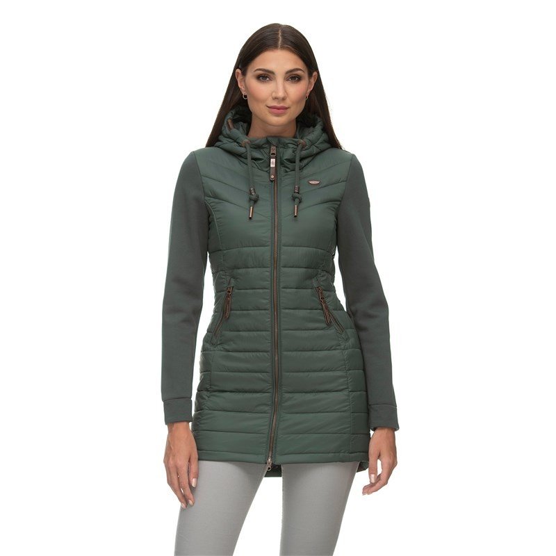 bunda RAGWEAR - Lucinda Long Dark Green (5021) velikost: L