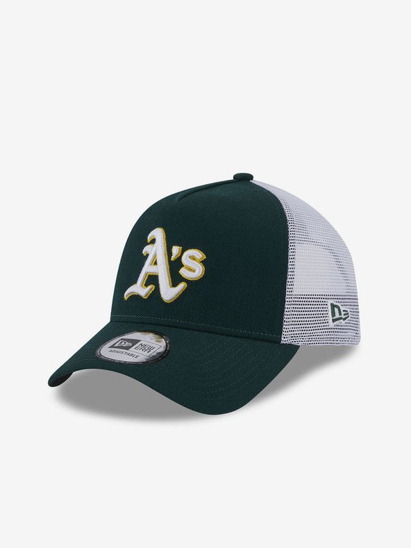 New Era Oakland Athletics Team Script Trucker Kšiltovka Zelená