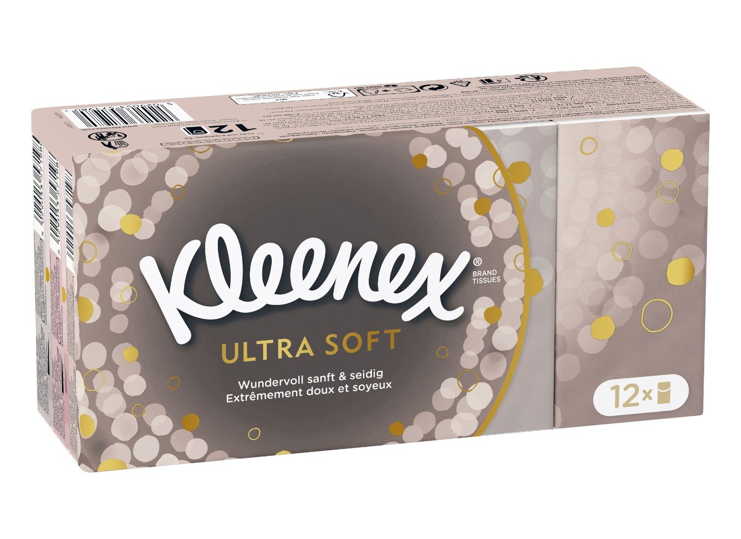 Kleenex Ultra soft papírové kapesníky 12x9 kusů