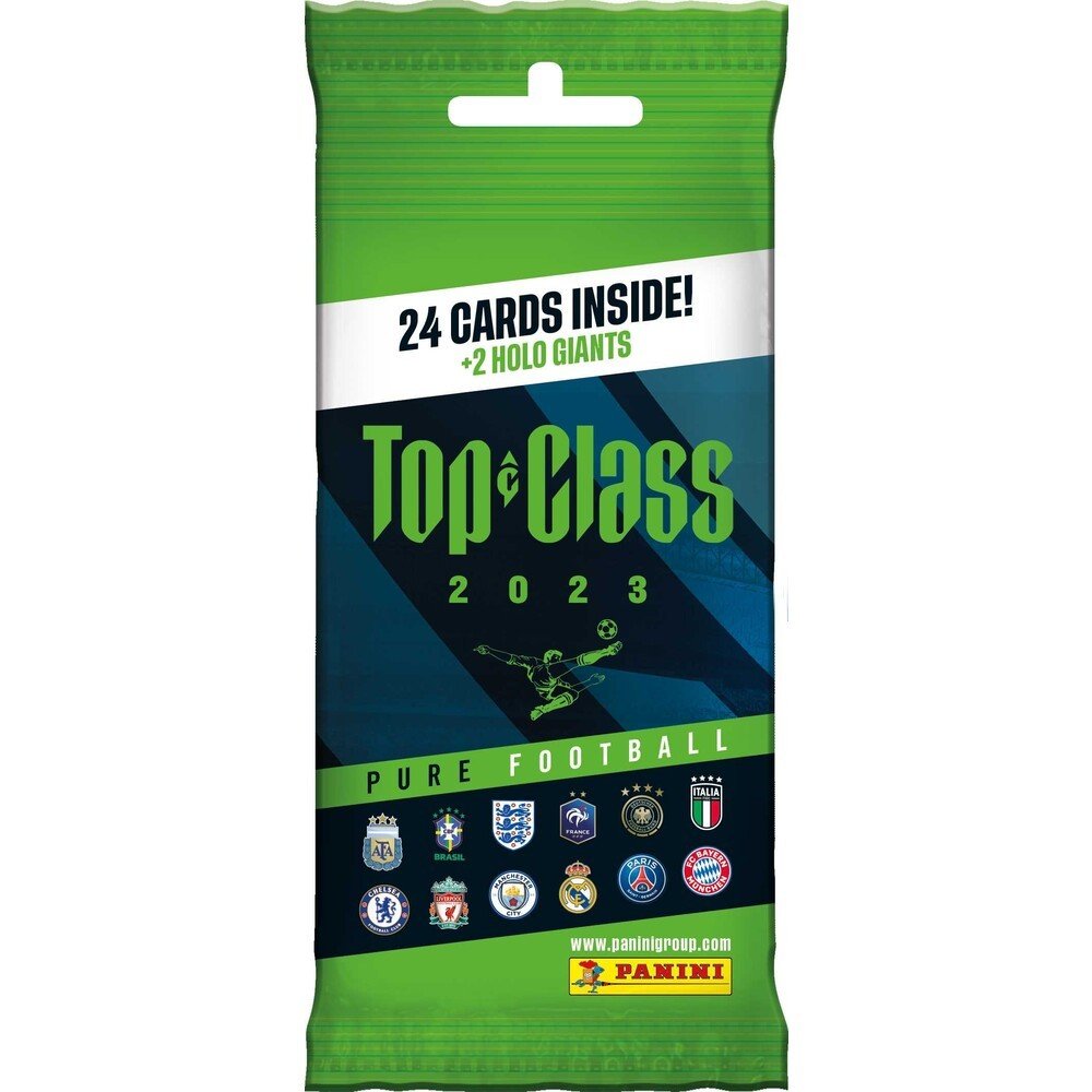 PANINI TOP CLASS 2023 Sběratelské karty Pure Football 3x booster