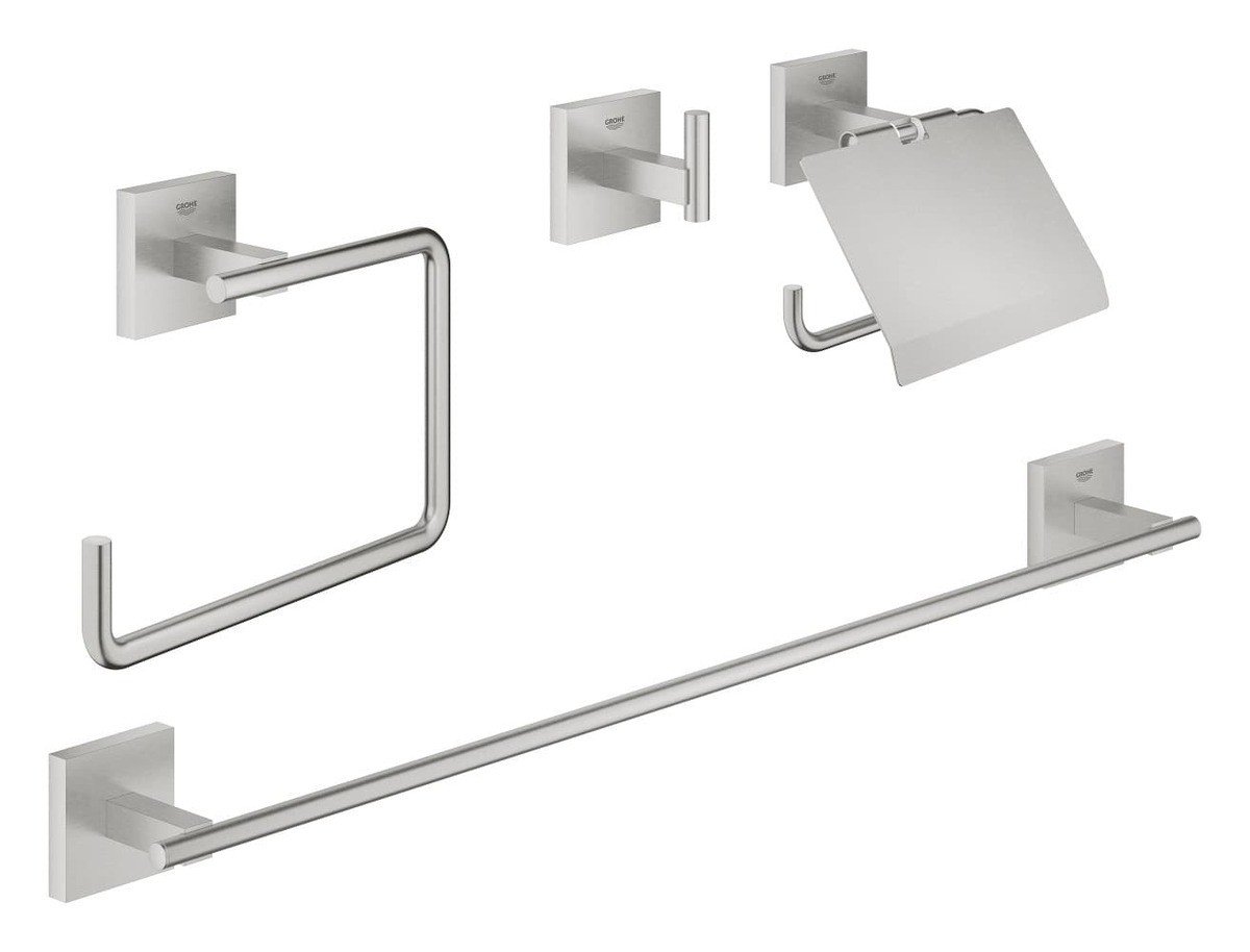 Sada doplňků Grohe Start Cube Accessories supersteel 41115DC0