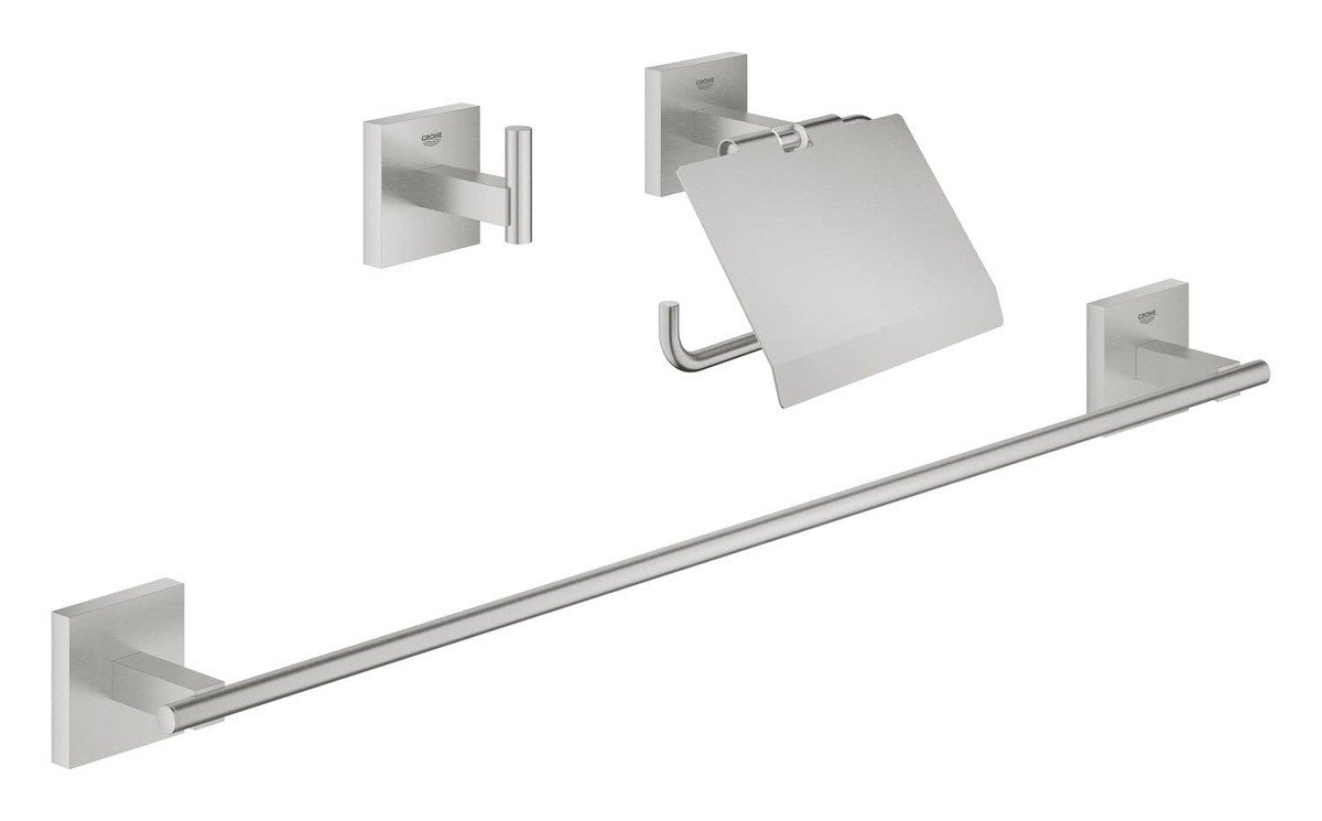 Sada doplňků Grohe Start Cube Accessories supersteel 41124DC0