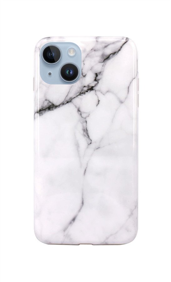 Kryt TopQ iPhone 14 Mramor bílý 82598
