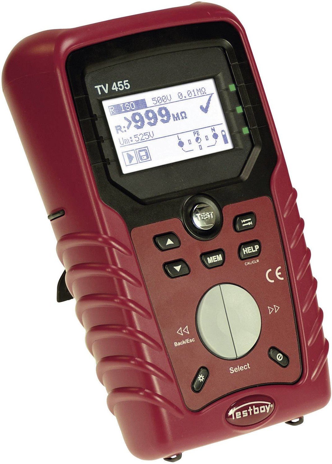 Testboy TV 455 přístrojový tester Norma VDE 0701-0702