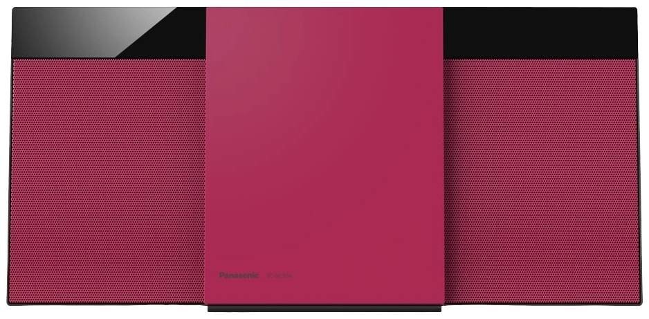 Panasonic SC-HC304EG-R stereo systém AUX, CD, FM, DAB plus , USB, 2 x 10 W červená