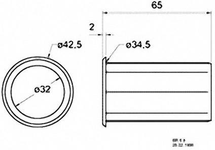 Visaton 5212 basová reflexní trubka 65 mm