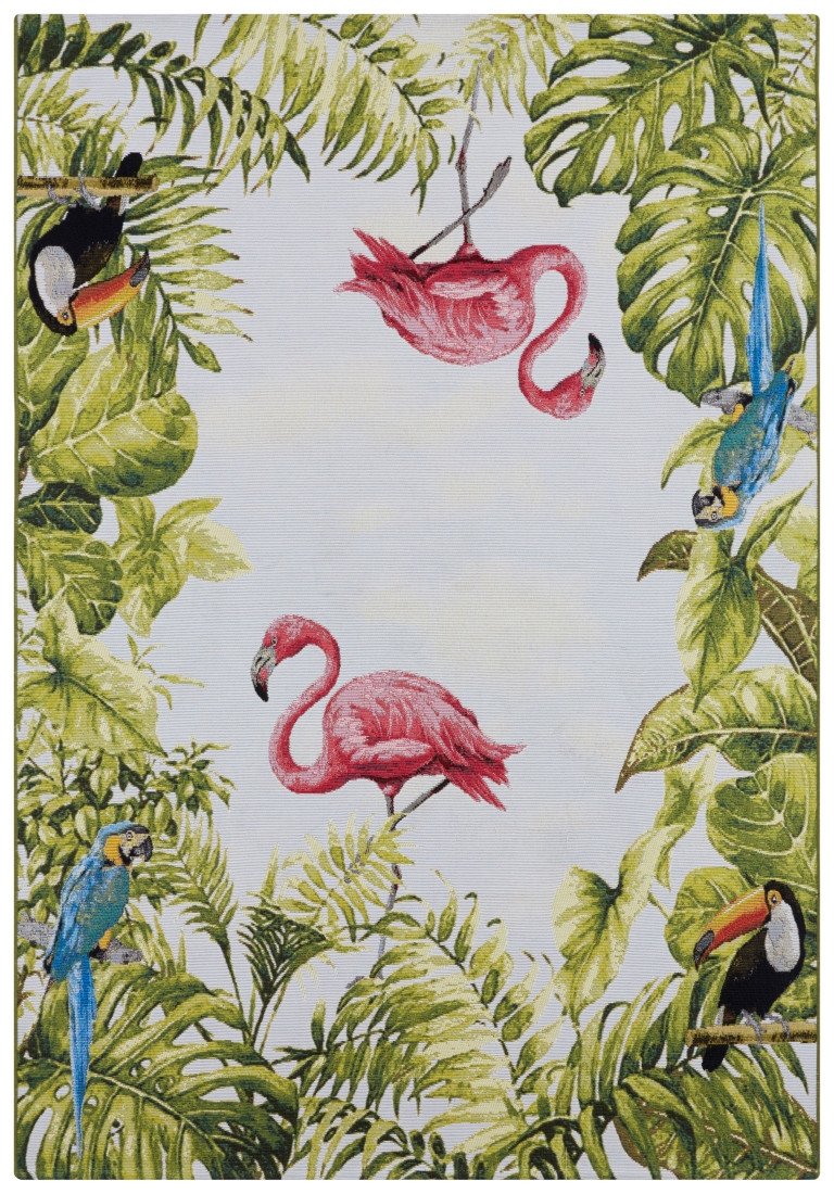 Hanse Home Collection koberce Kusový koberec Flair 105616 Tropical Birds Multicolored - 120x180 cm Vícebarevná