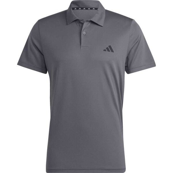 adidas TR-ES BASE POLO Pánské tréninkové tričko, tmavě šedá, velikost XXL