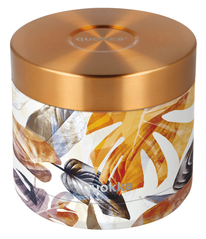 Nerezová dóza na jídlo, Whim, Quokka, 600 ml, autumn