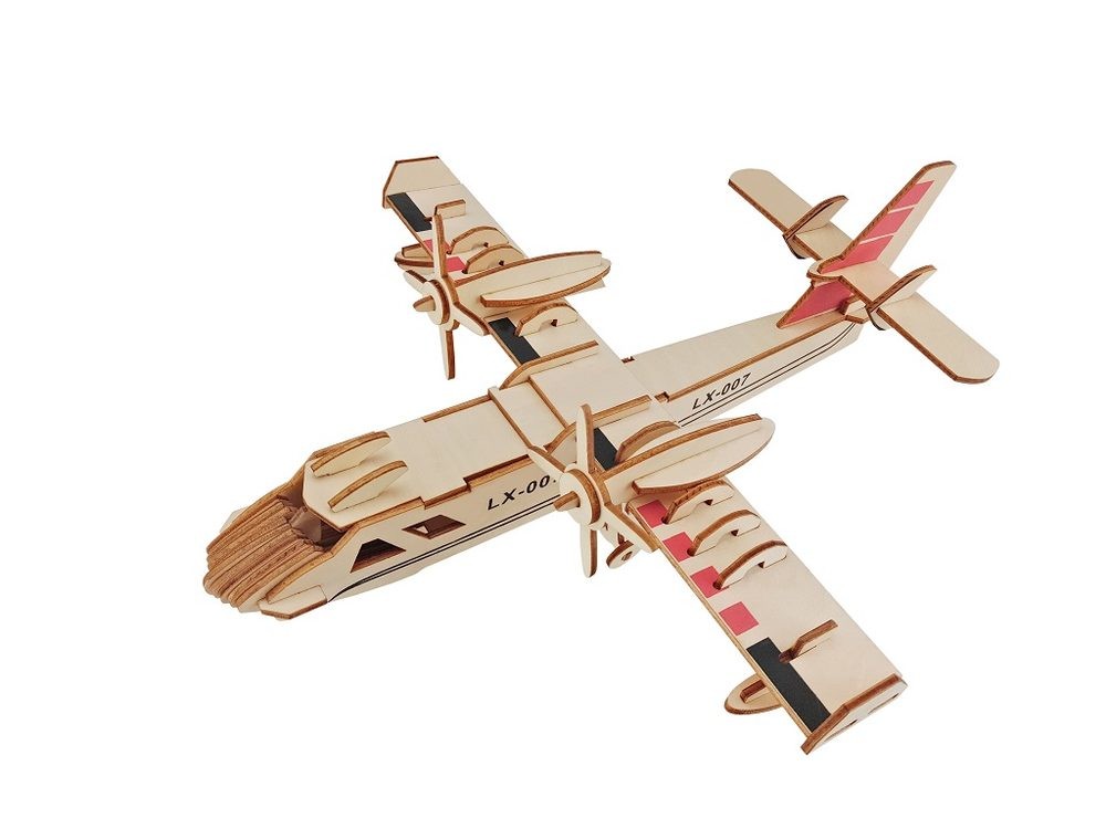 Woodcraft construction kit Woodcraft Dřevěné 3D puzzle Bombardér