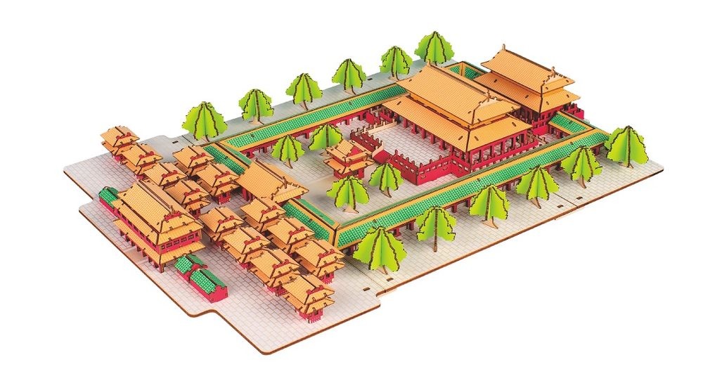 Woodcraft construction kit Woodcraft Dřevěné 3D puzzle Konfuciův chrám