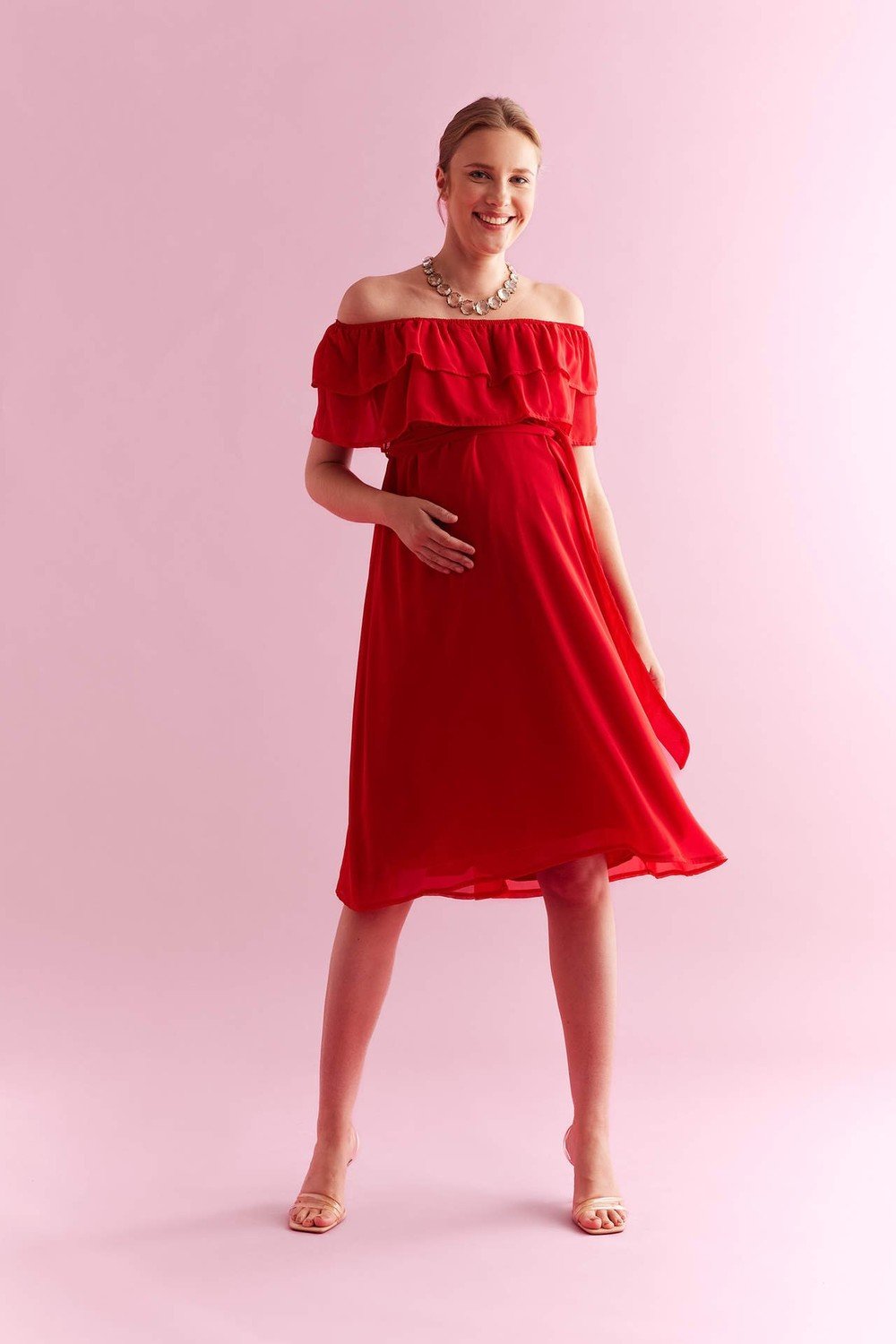 DEFACTO Midi Maternity Dress