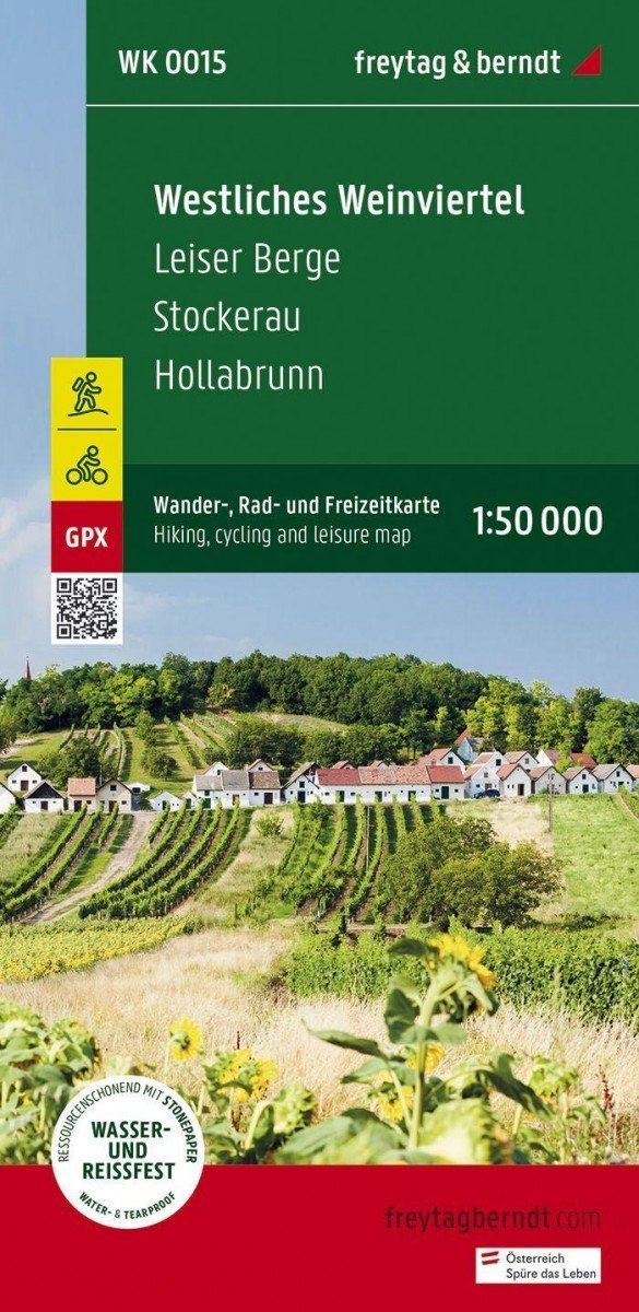 Západní Weinviertel 1:50 000 / turistická, cyklistická a rekreační mapa
