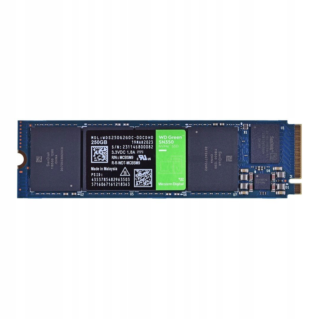 Ssd disk Wd Green SN350 WDS250G2G0C (250GB ; M.2