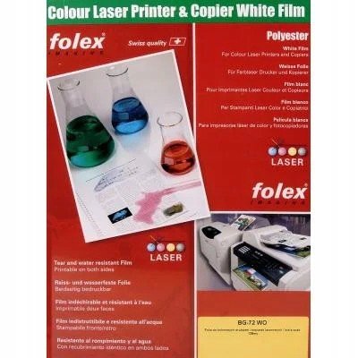 Fólie bílá Folex BG-72 Wo laser barva 50A4