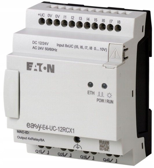 Programovatelné relé easyE4 12-24VDC 24VAC 8DI