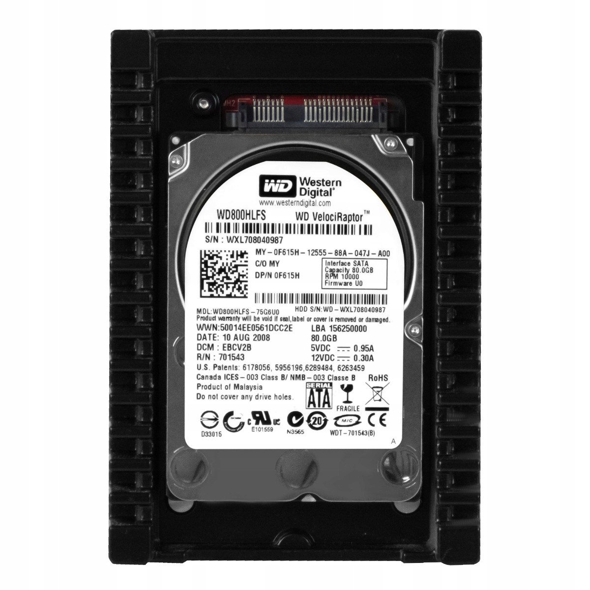Dell 0F615H 80GB 10K 16MB Sata II 3.5'' WD800HLFS