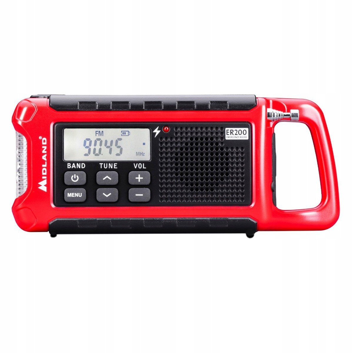 Zabezpečovací rádio Powerbanka Midland ER200 Am/fm