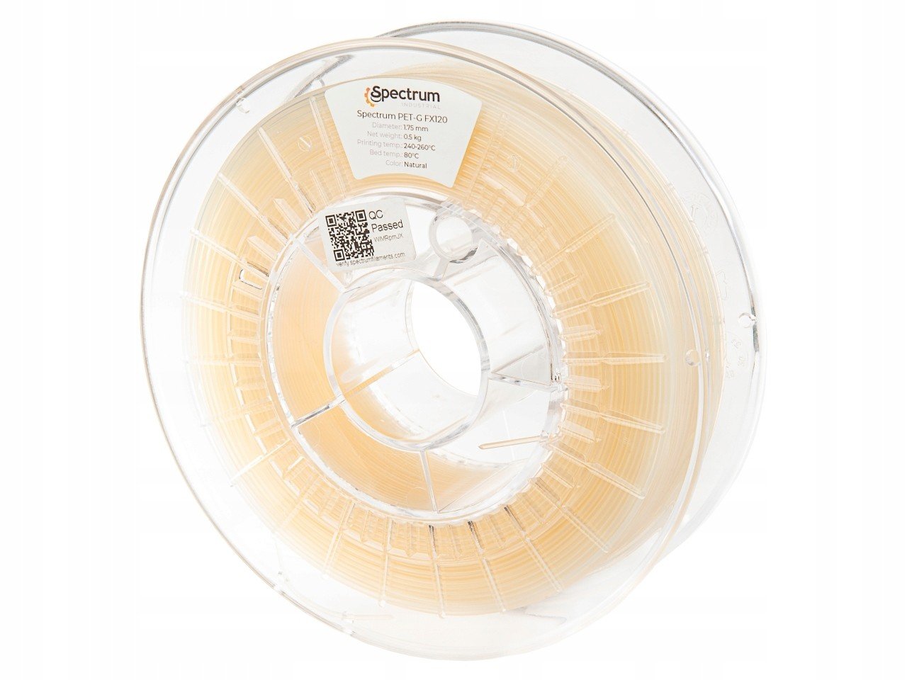 Vlákno Spectrum Pet-g FX120 Čiré 1,75mm 0,5kg