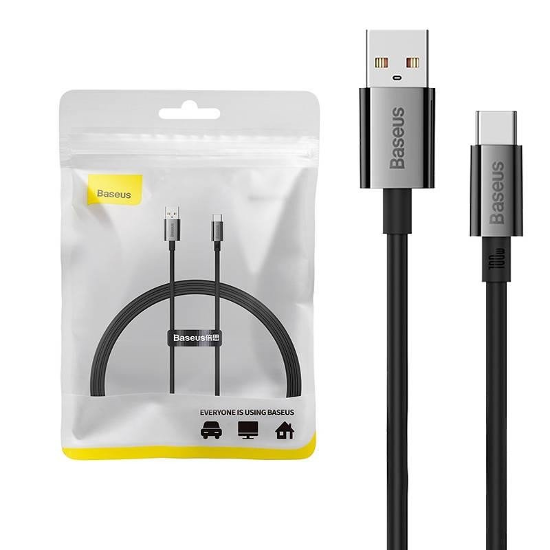 Kabel USB na USB-C Baseus Superior 100W 1m (černý)