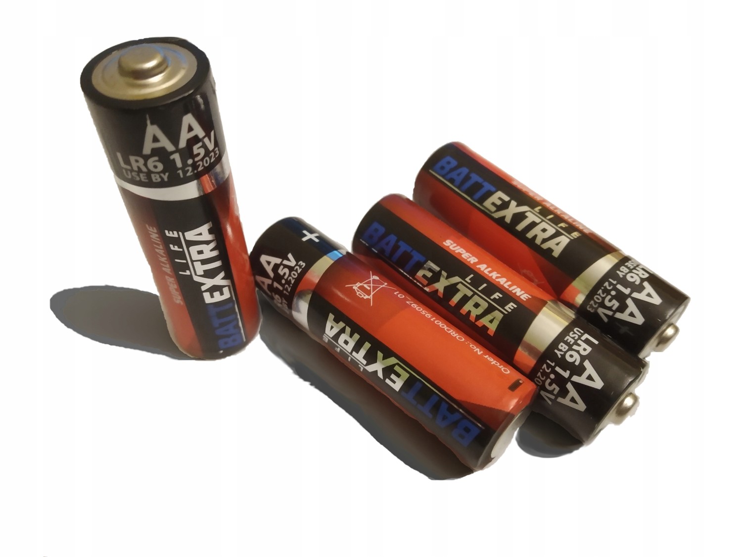 4xBATERIA AALR6 1.5V Alkalické baterie Battextra