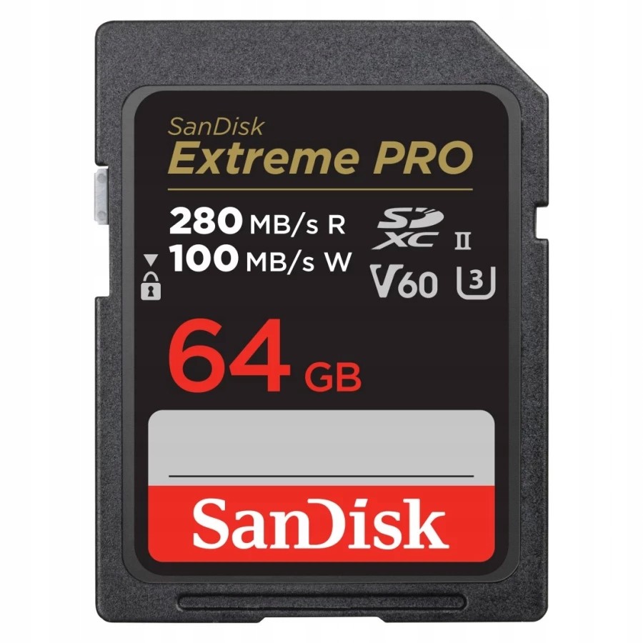 Sandisk Sdxc Extreme Pro 64GB 280/100MB/S