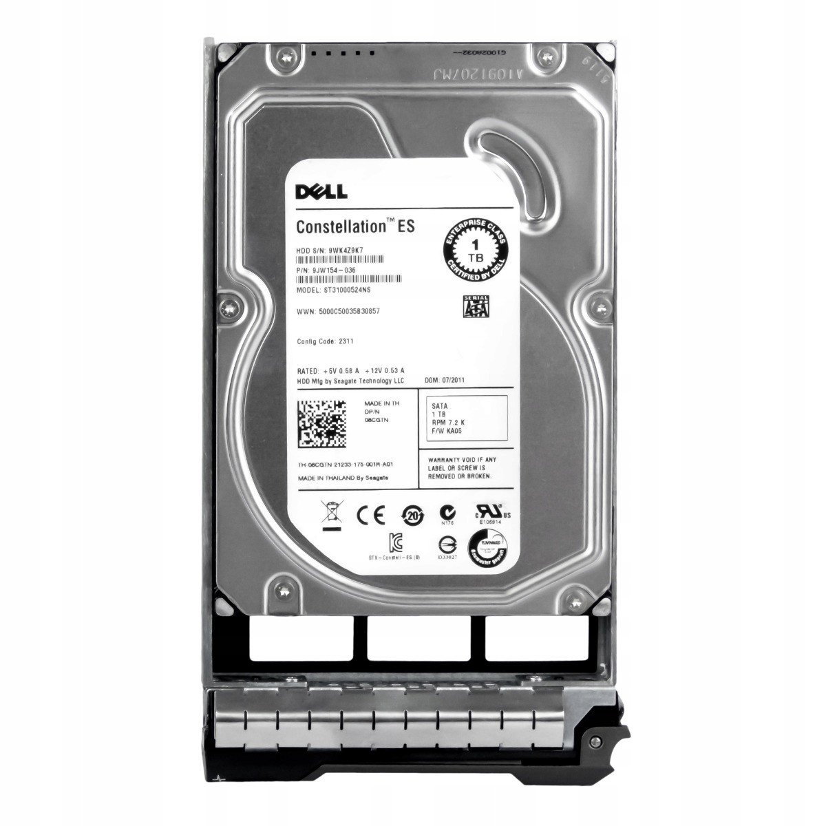 Dell 08CGTN 1TB 7.2K 32MB Sata II 3.5 ST31000524NS