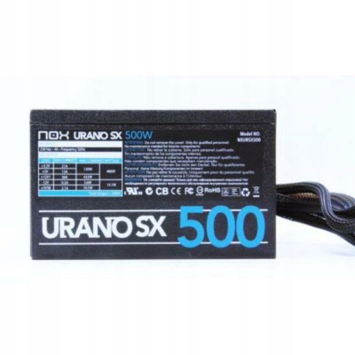 Napájení Nox Urano Sx 500 Atx 500W 500 W